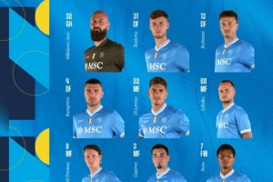 那不勒斯vs亚特兰大首发：霍伊伦、麦克托米奈先发；卢克曼出战