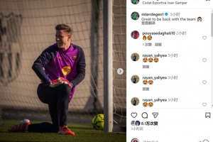 朝着复出迈进！特狮社媒晒恢复训练照片：很高兴回归球队