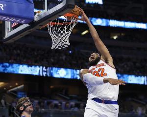 真没悬念了！唐斯前场板补篮命中 尼克斯再次领先20分