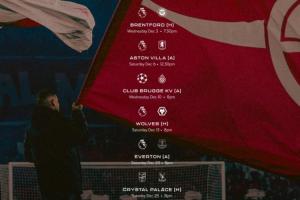 扛住12月！枪手已连续4场丢球，核心双中卫归期未知本月周周双赛