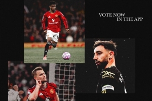 曼联11月队内最佳候选：阿玛德、B费、德里赫特