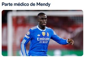 本赛季仅出战一场！皇马官方：费兰·门迪右腿股二头肌损伤