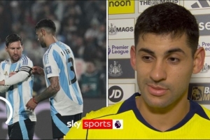 罗梅罗谈倒钩：我和梅西一起在国家队训练会观察他，这球很漂亮