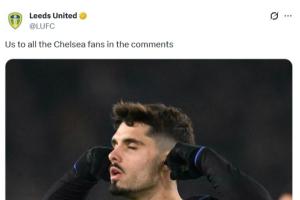 诛心利兹联官方晒内托堵耳庆祝：致评论区所有切尔西球迷