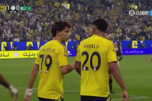 胜利打破僵局！安吉洛传中助攻，菲利克斯推射破门！