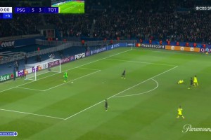 停不下来！维蒂尼亚造点+点射完成帽子戏法！巴黎5-3领先热刺！